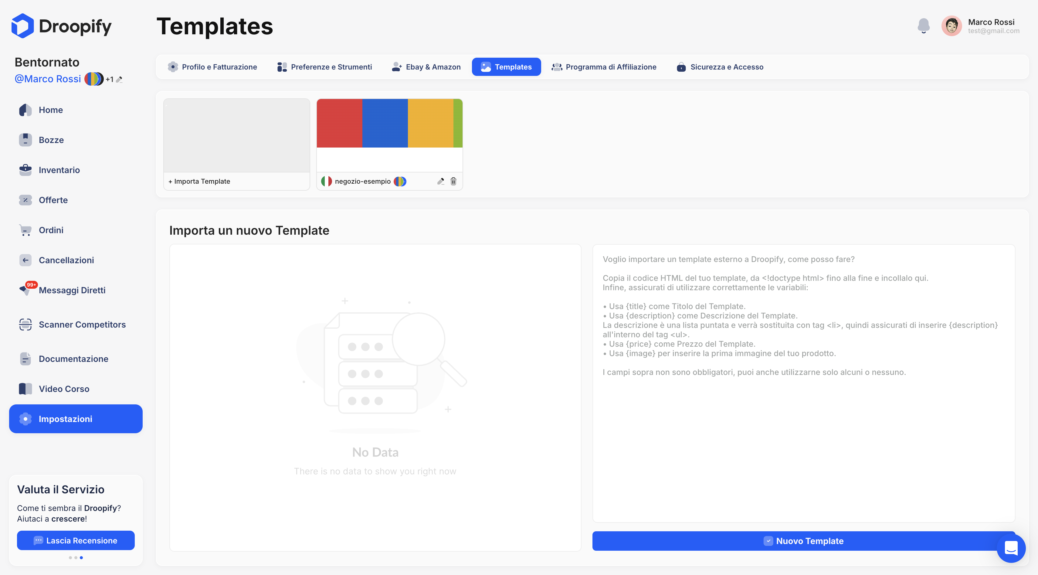 Pagina Templates