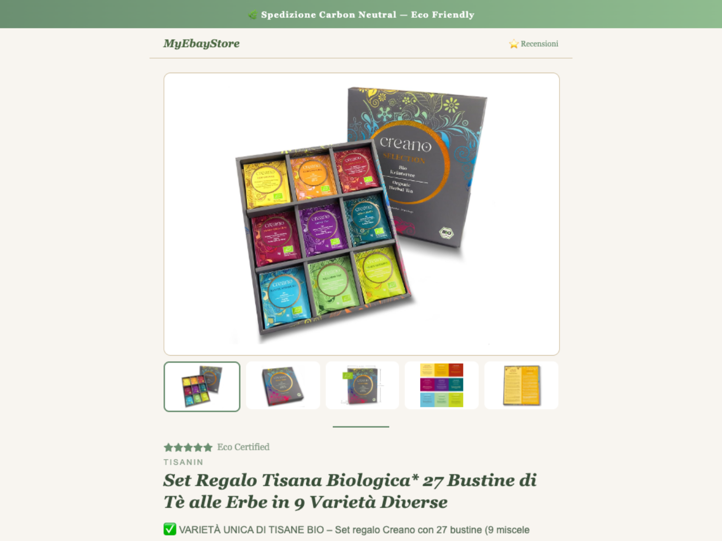 Template eBay Ecosostenibile