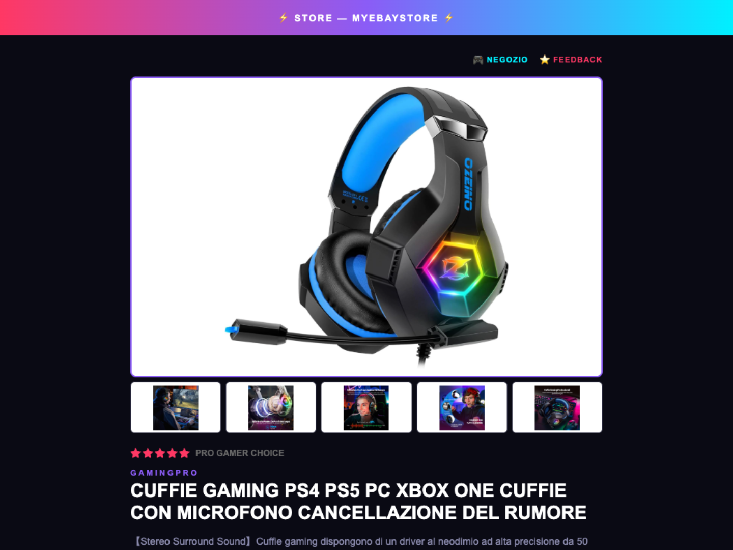 Template eBay Gaming