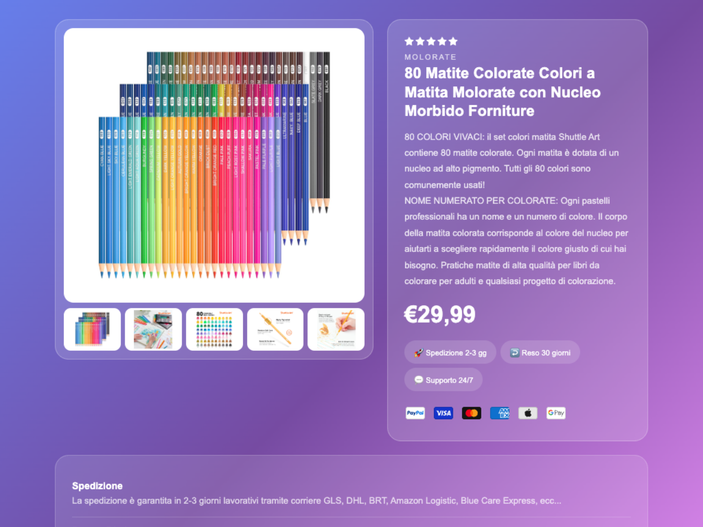 Template eBay Gradiente