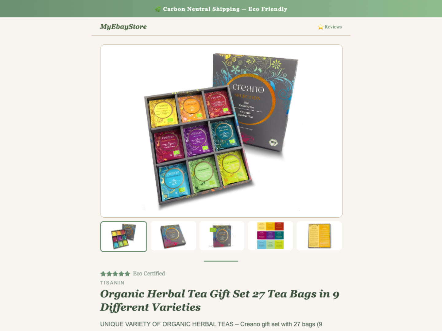 eBay Template Eco-Friendly