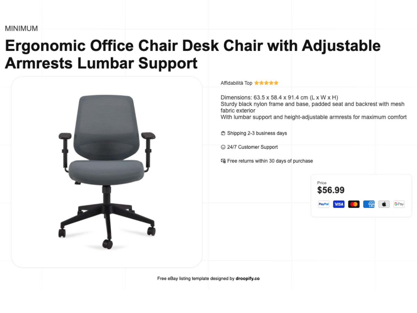 eBay Template Minimal