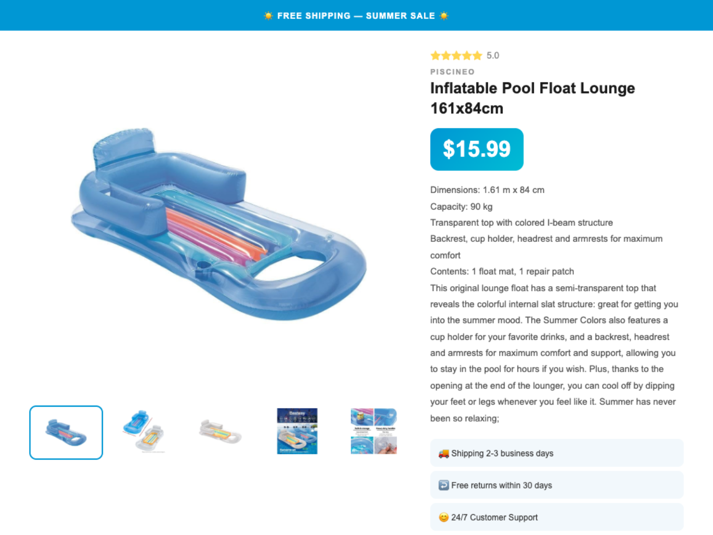 eBay Template Summer