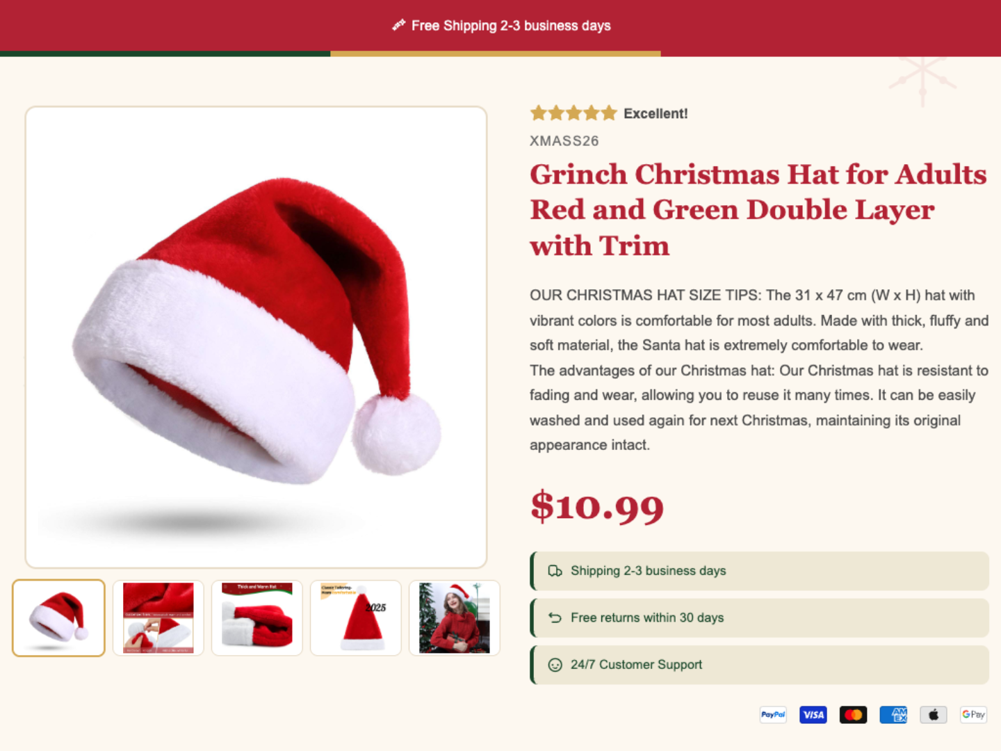 eBay Template Christmas Magic