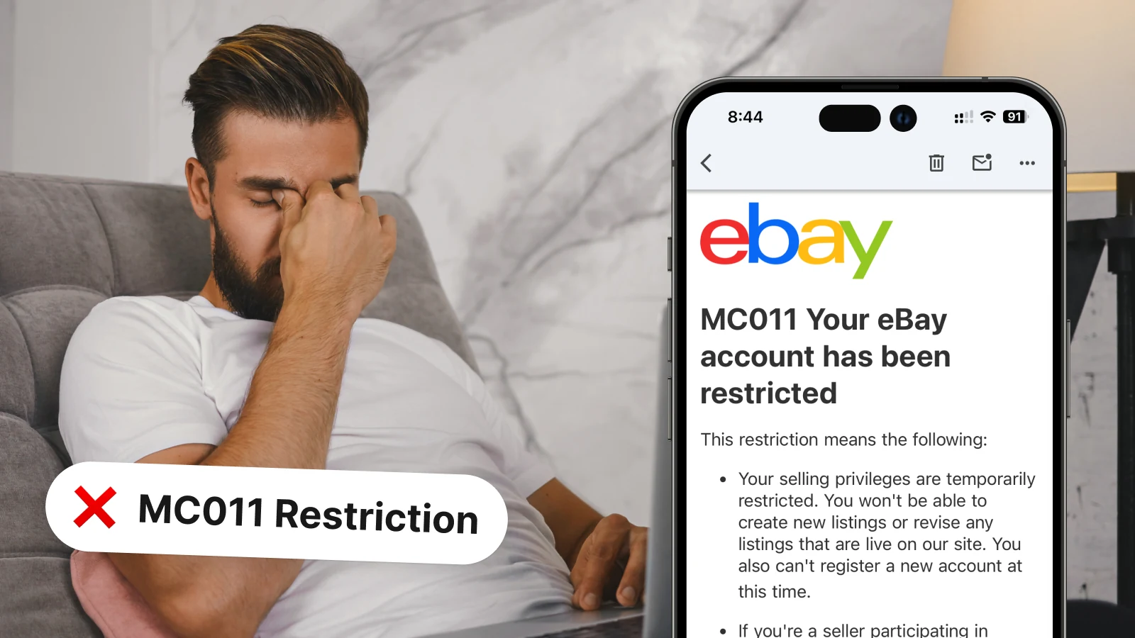 eBay MC011 Suspension: How to Fix It and Sell Again